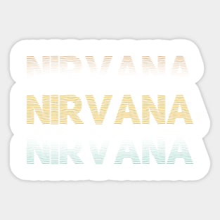 Distressed Vintage - Nirvana Music Sticker